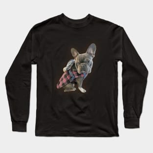Oil Paint French Bulldog Long Sleeve T-Shirt